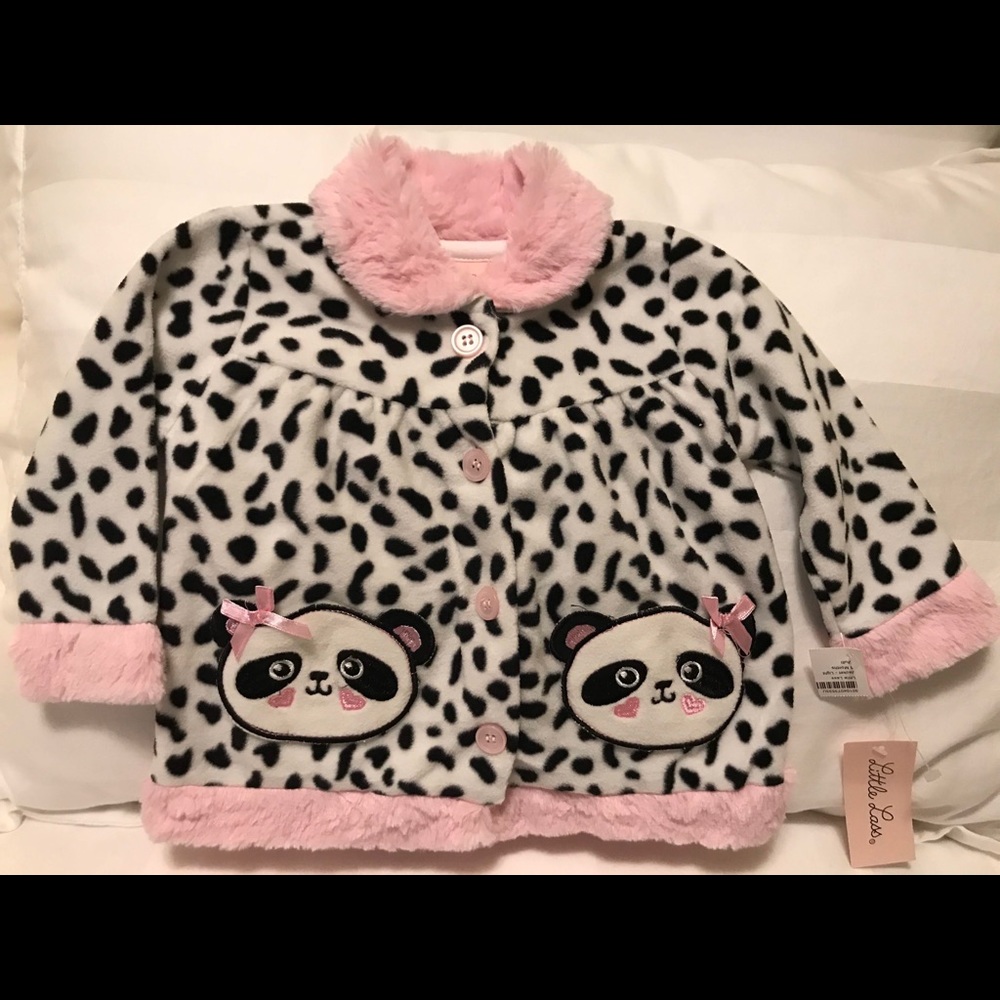 NWT Little Lass fleece jacket, size 6/9M